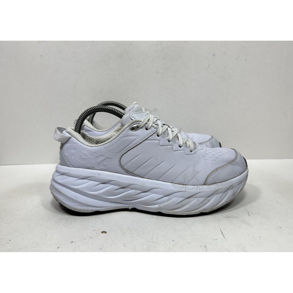 Hoka One One Bondi SR Work Shoes 1110521 Slip Resistant White Womens Size 8